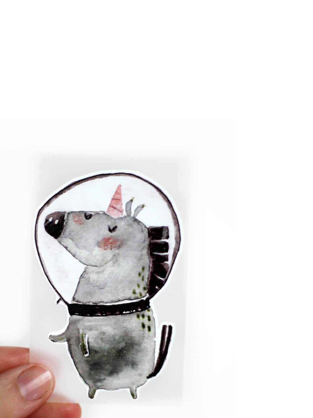 buegelbild Einhorn im Weltraumanzug