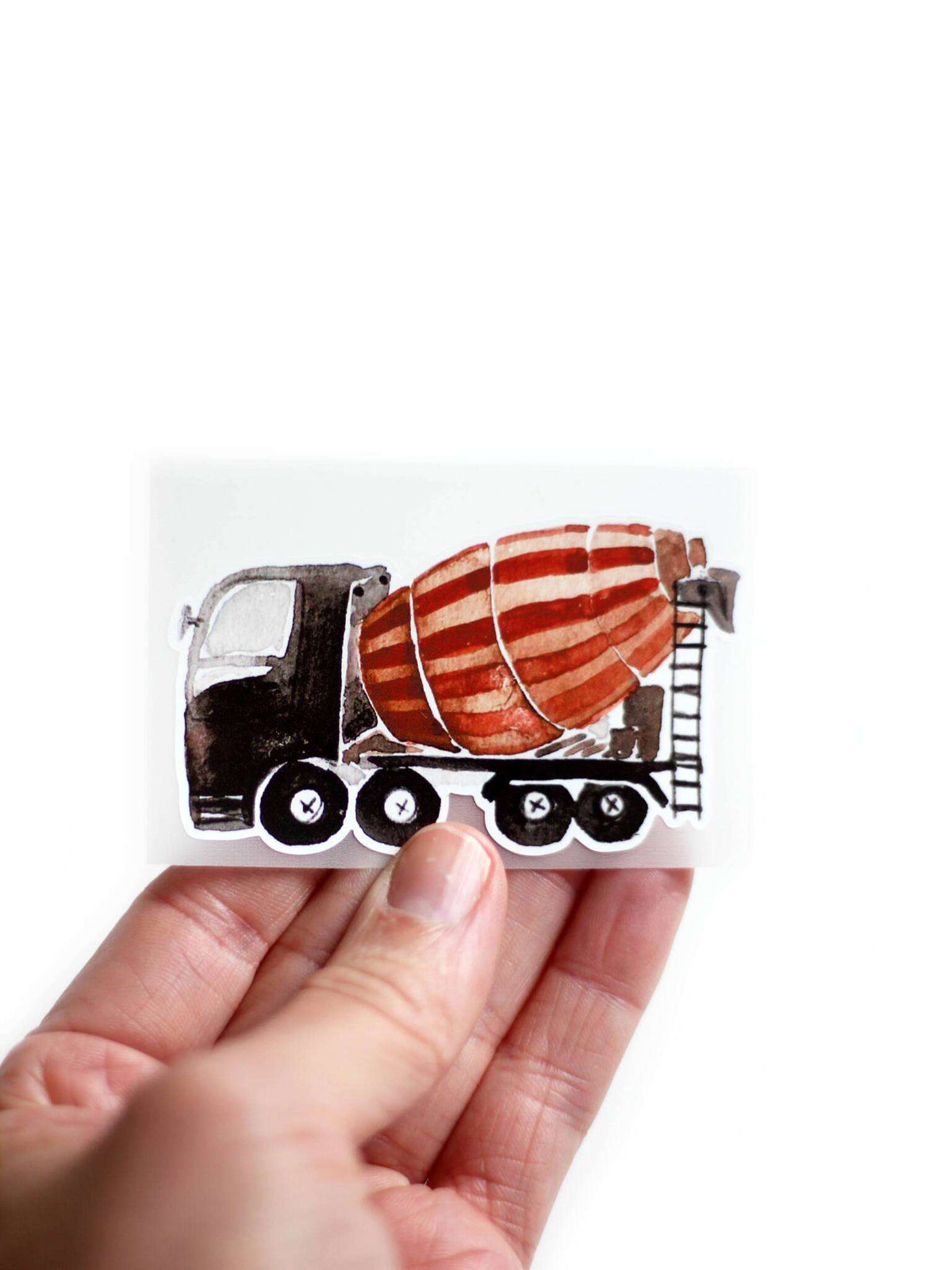 Bügelbild Betonmischer