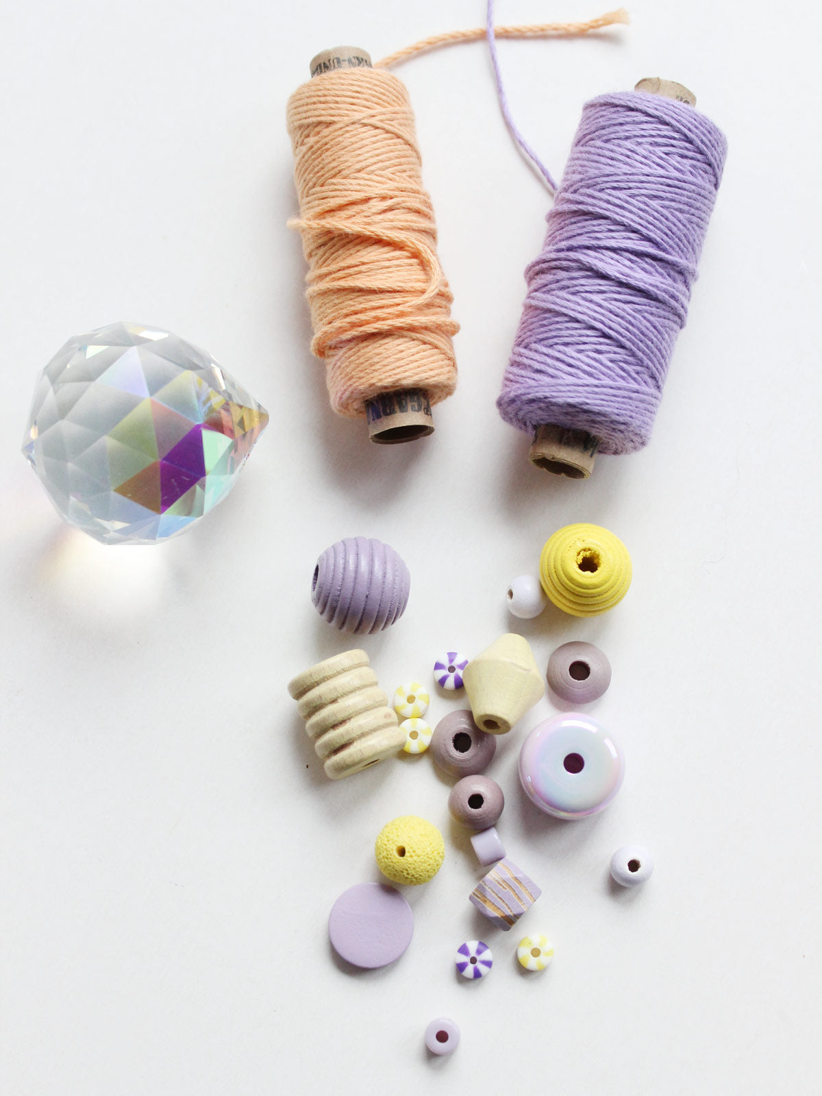Perlen Set "Buttermilch Zitrone"