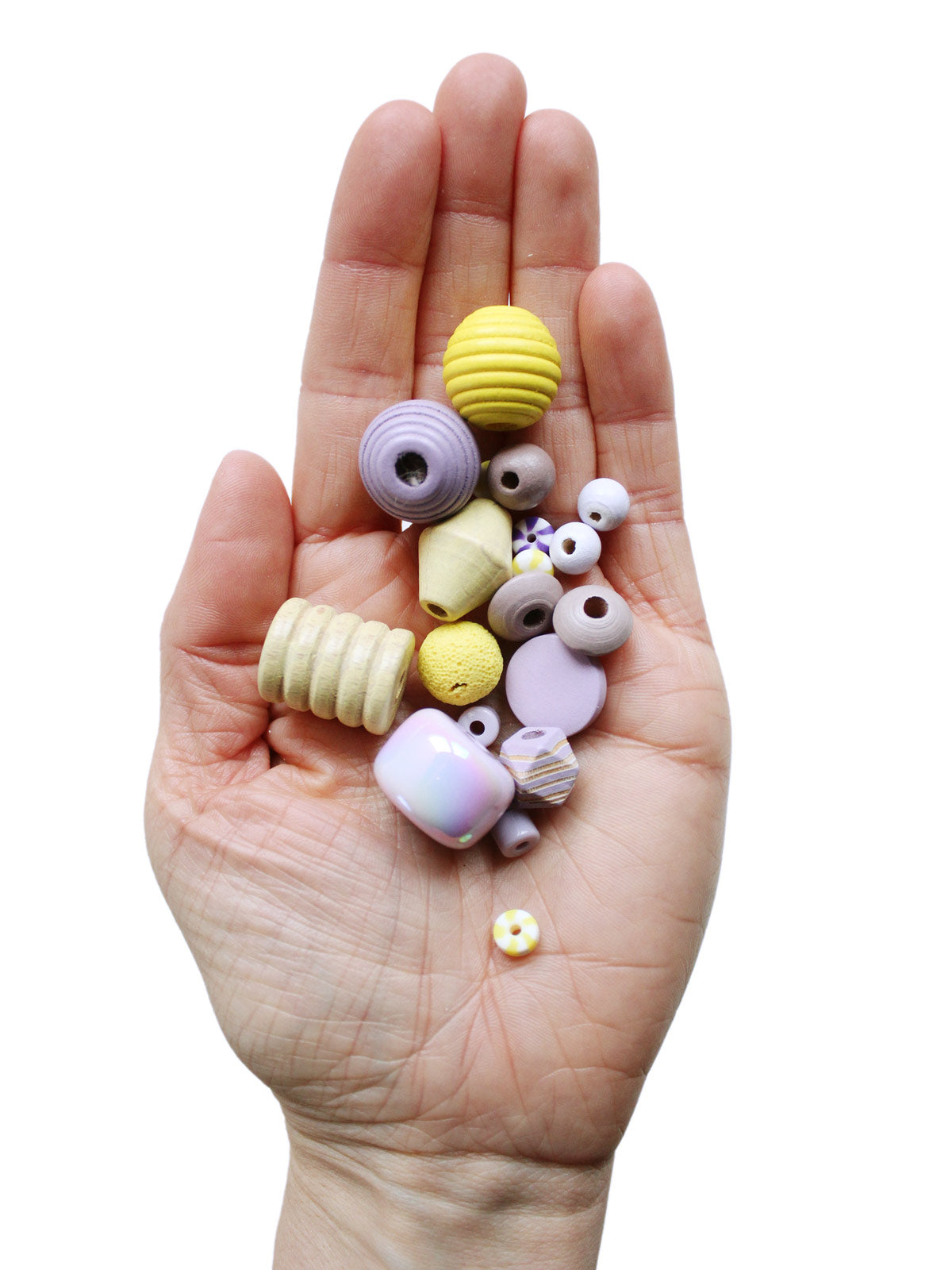 Perlen Set "Buttermilch Zitrone"