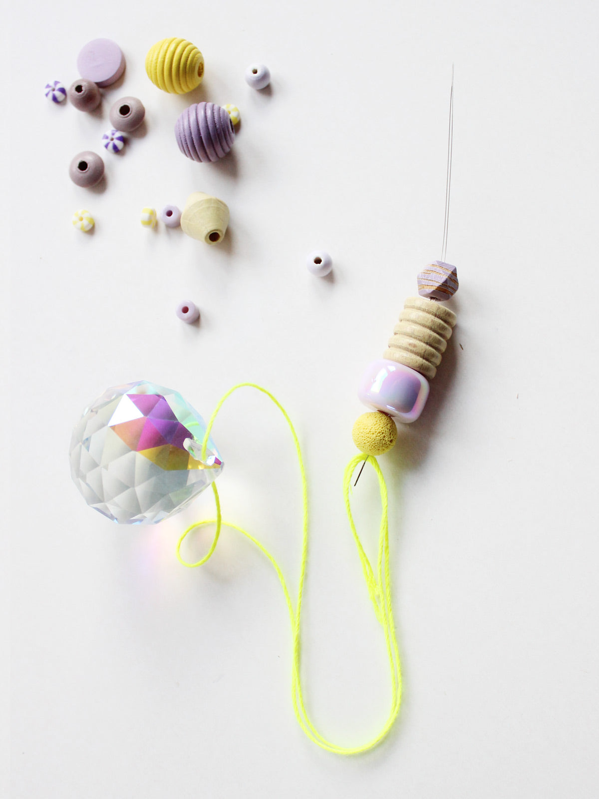Perlen Set "Buttermilch Zitrone"