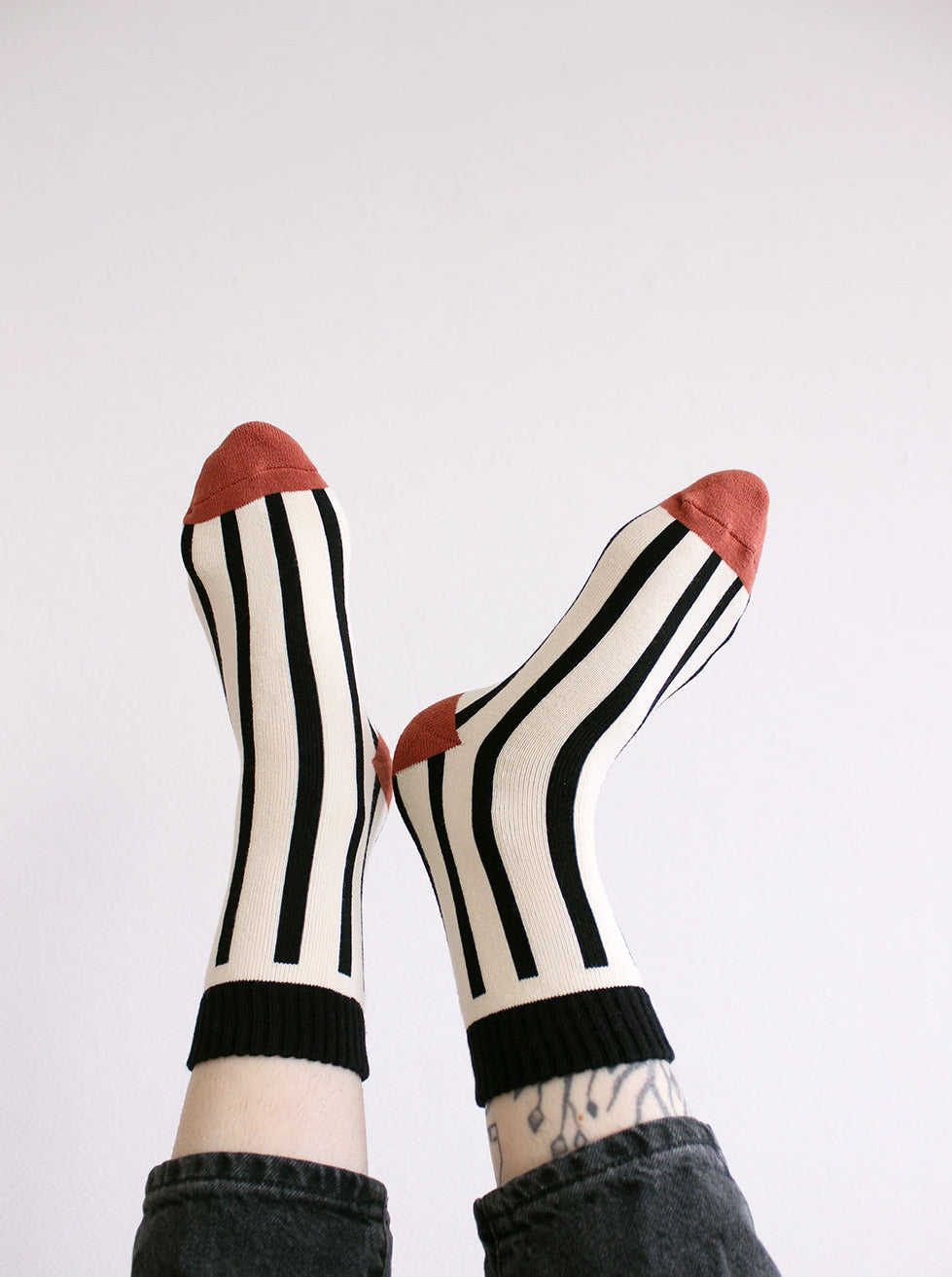 Socken "Streifen" | schwarzweiß