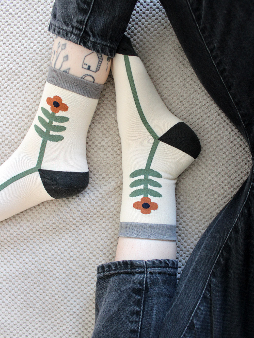 Socken "eine Blume"