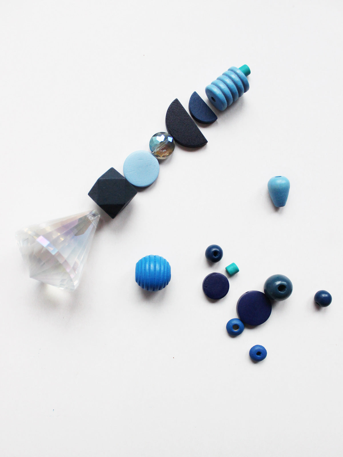 Perlen Set "mystic blue"