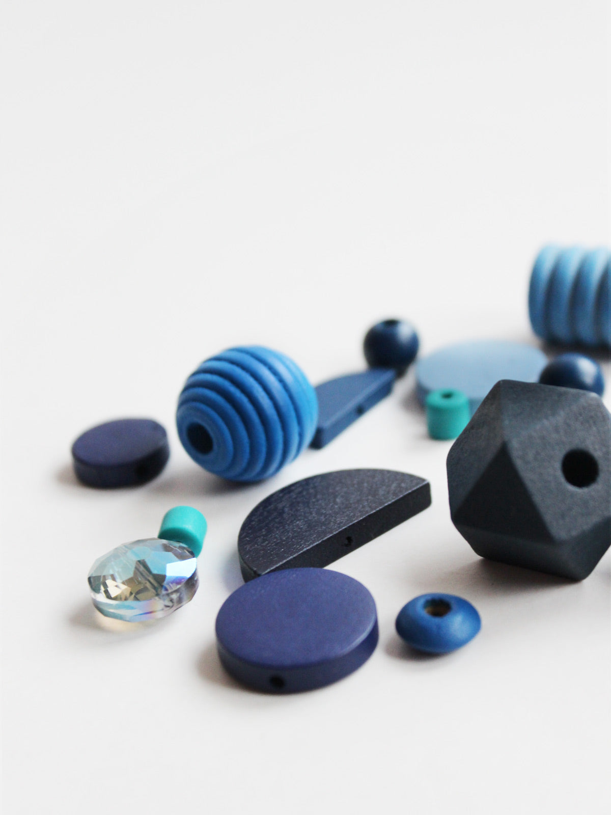 Perlen Set "mystic blue"