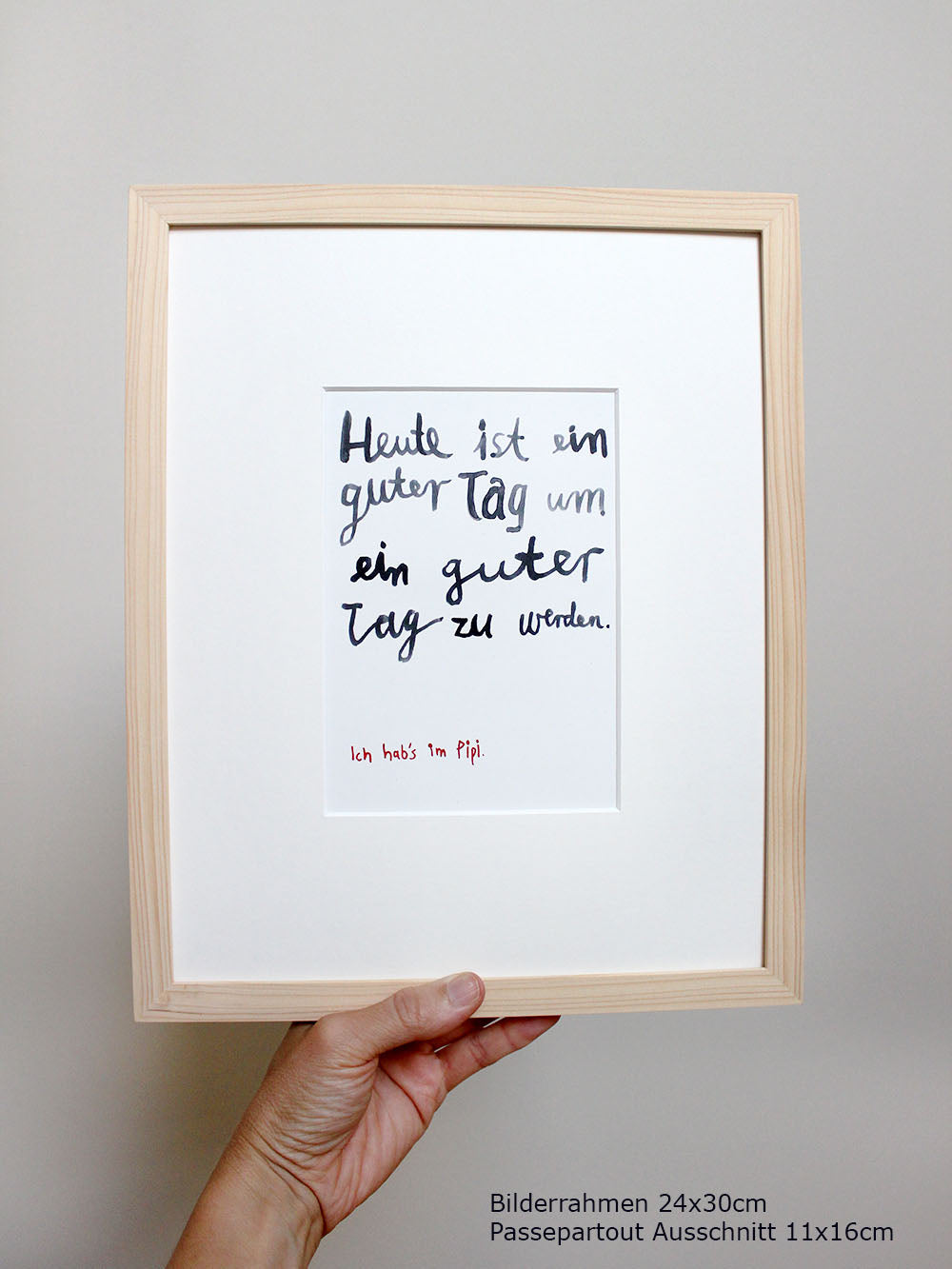 Kunstdruck "heute ist ein guter Tag" | DIN A4