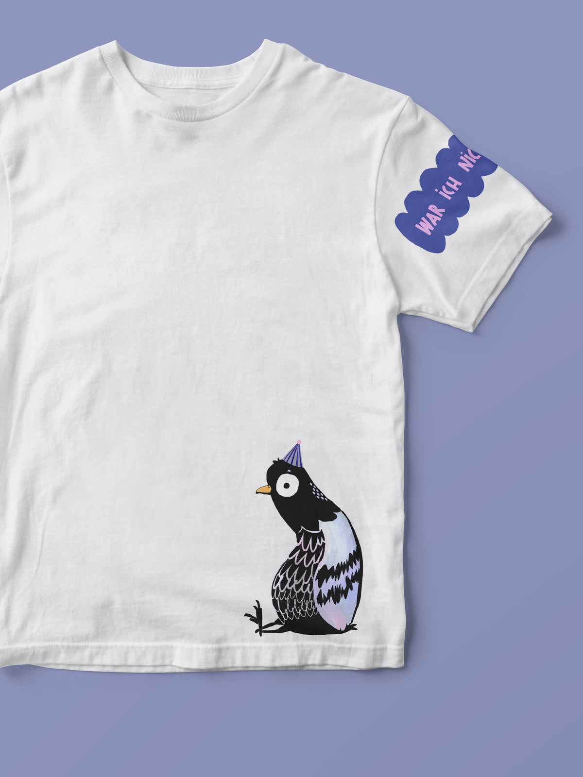 Tshirt mit randlosem Bügelbild "War ich nicht" von Halfbird