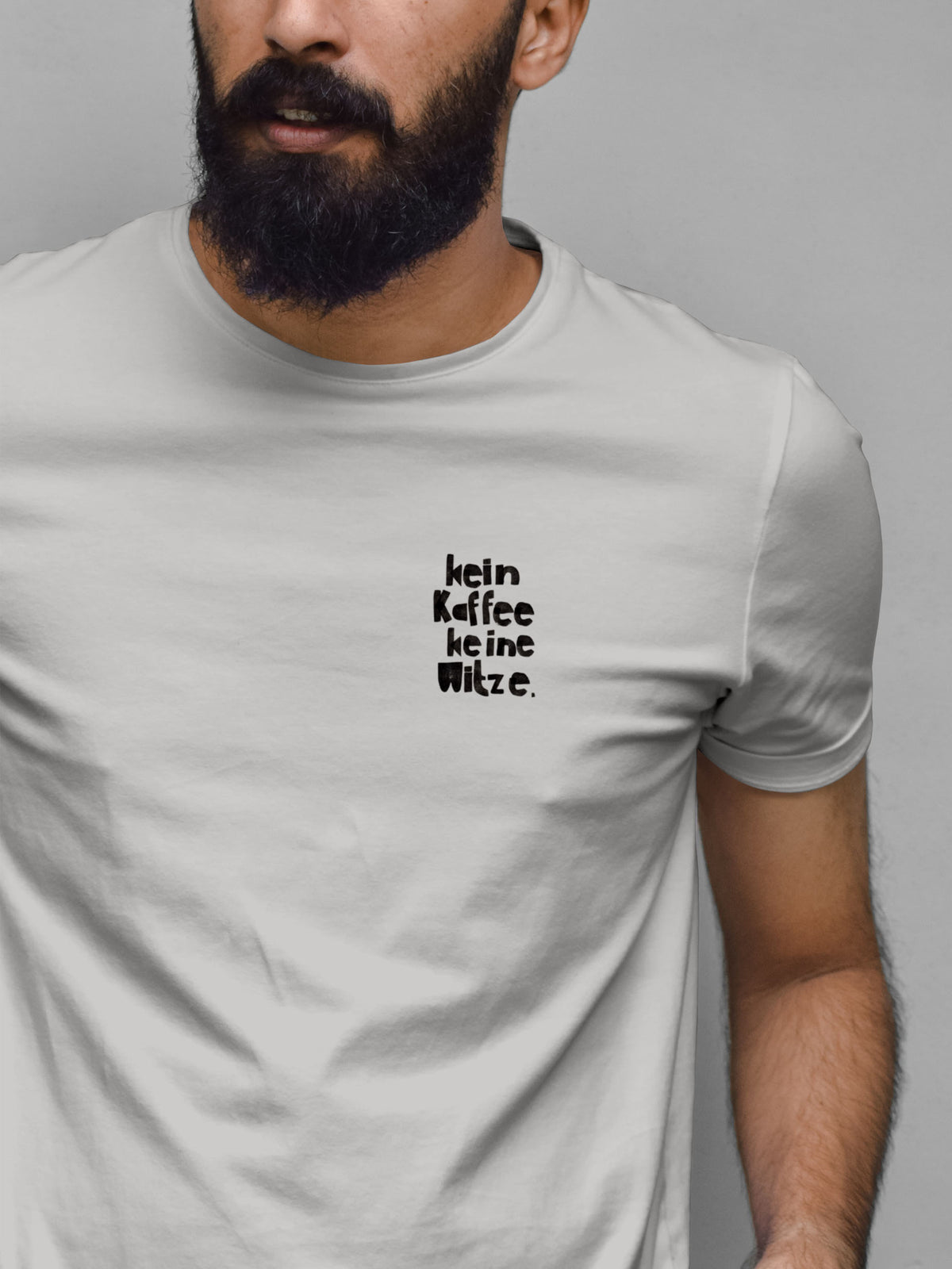 Bügelbild randlos "Kein Kaffee, keine Witze"