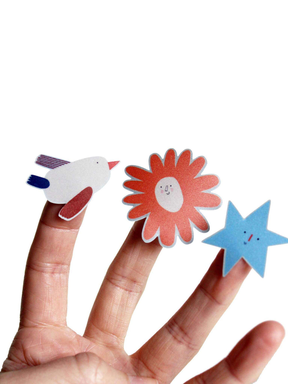 reflektierende Sticker auf der Hand