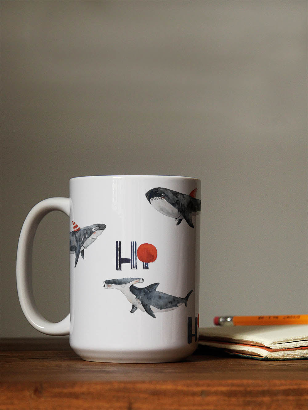 spülmaschinenfeste Sticker "Hai" | Pocket Edition