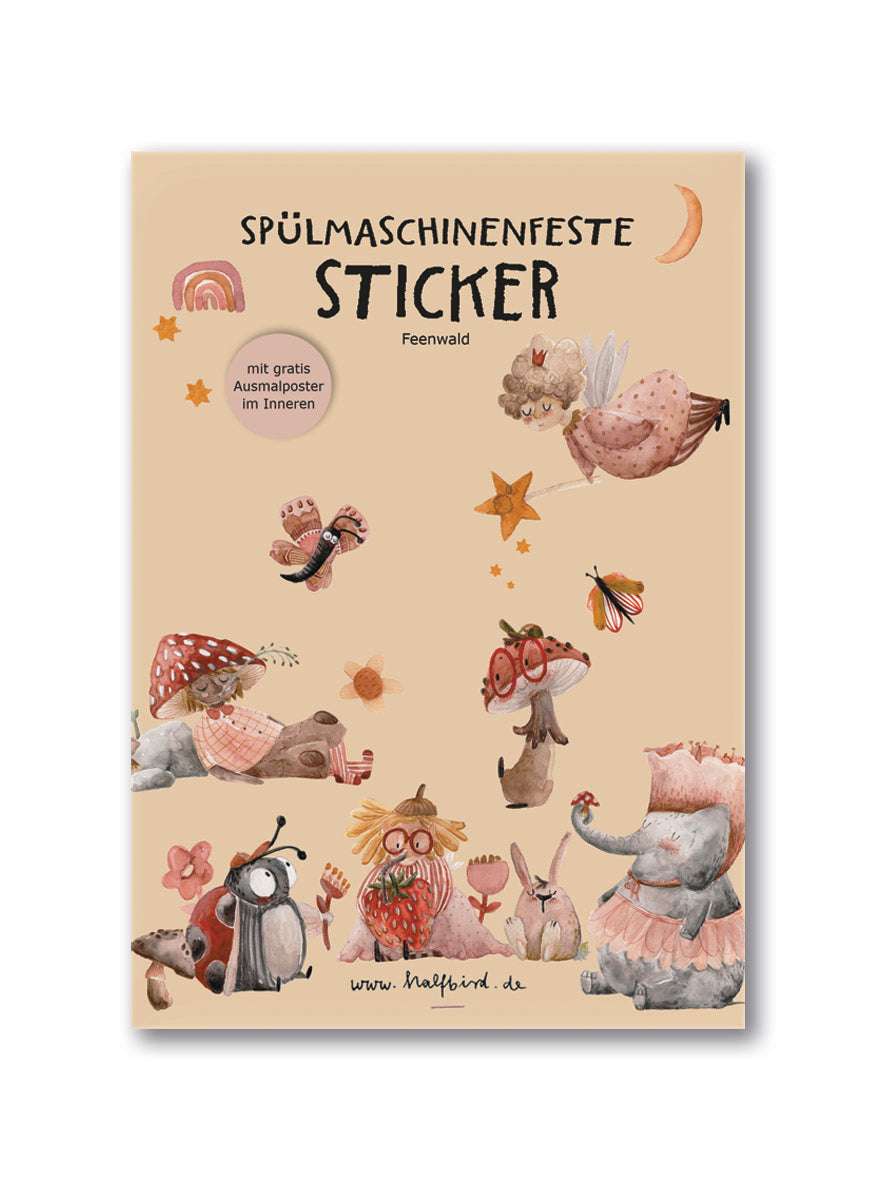 spülmaschinenfeste Sticker "Feenwald"