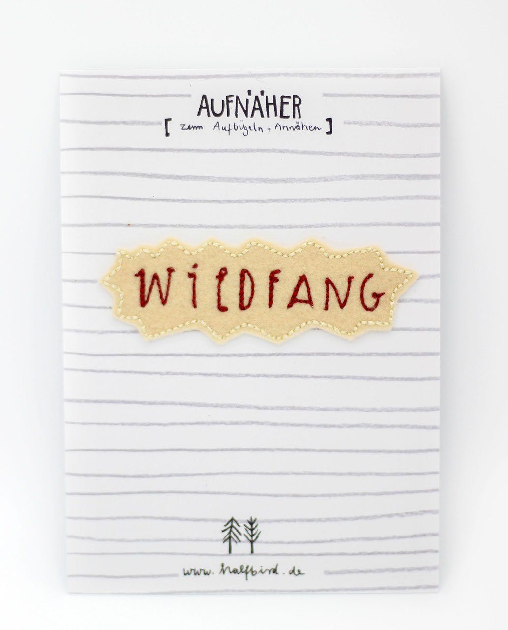 Aufnäher "Wildfang" | Bügelflicken