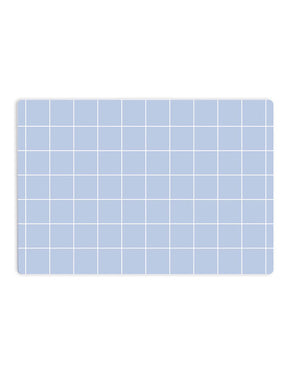 Frühstücksbrettchen Grid Muster in hellblau