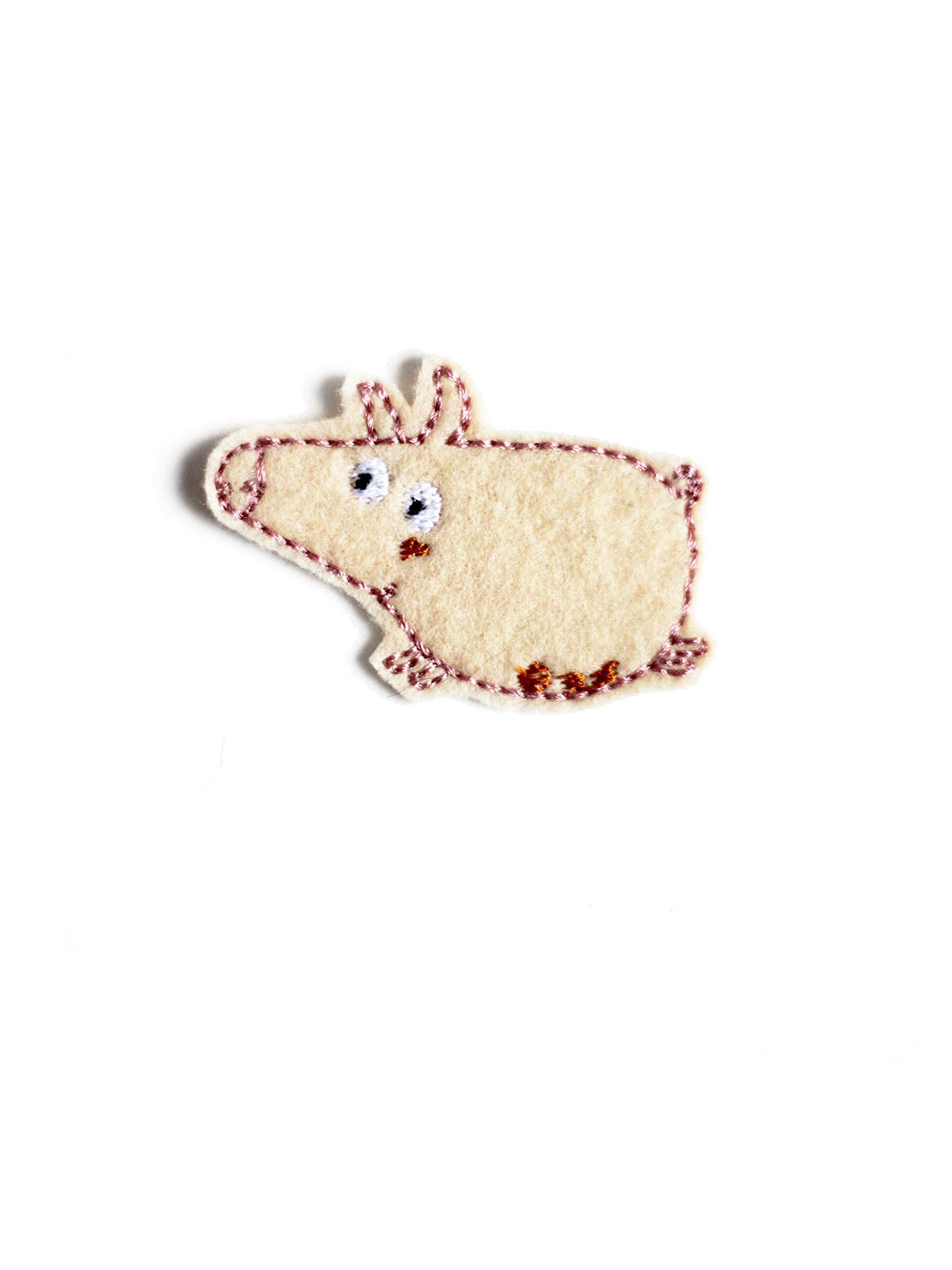 Aufnäher Schwein von Halfbird