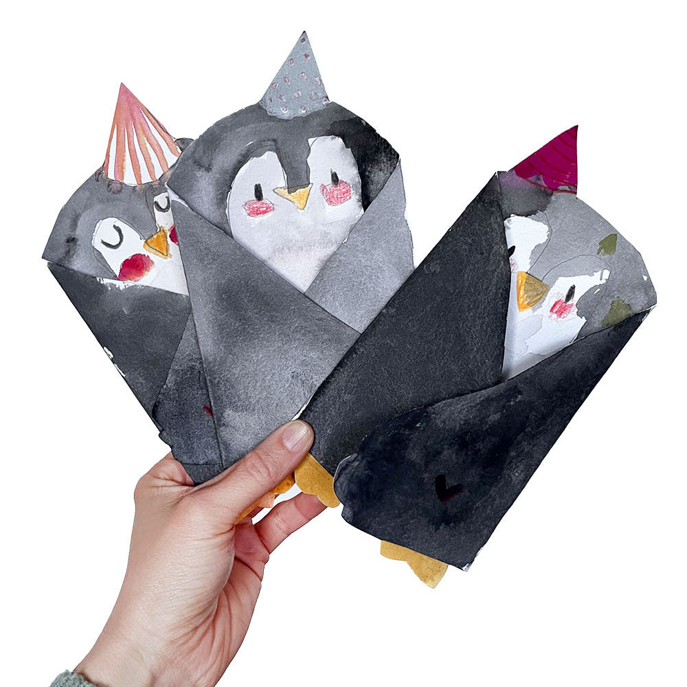 Einladungskarten Pinguin von Halfbird
