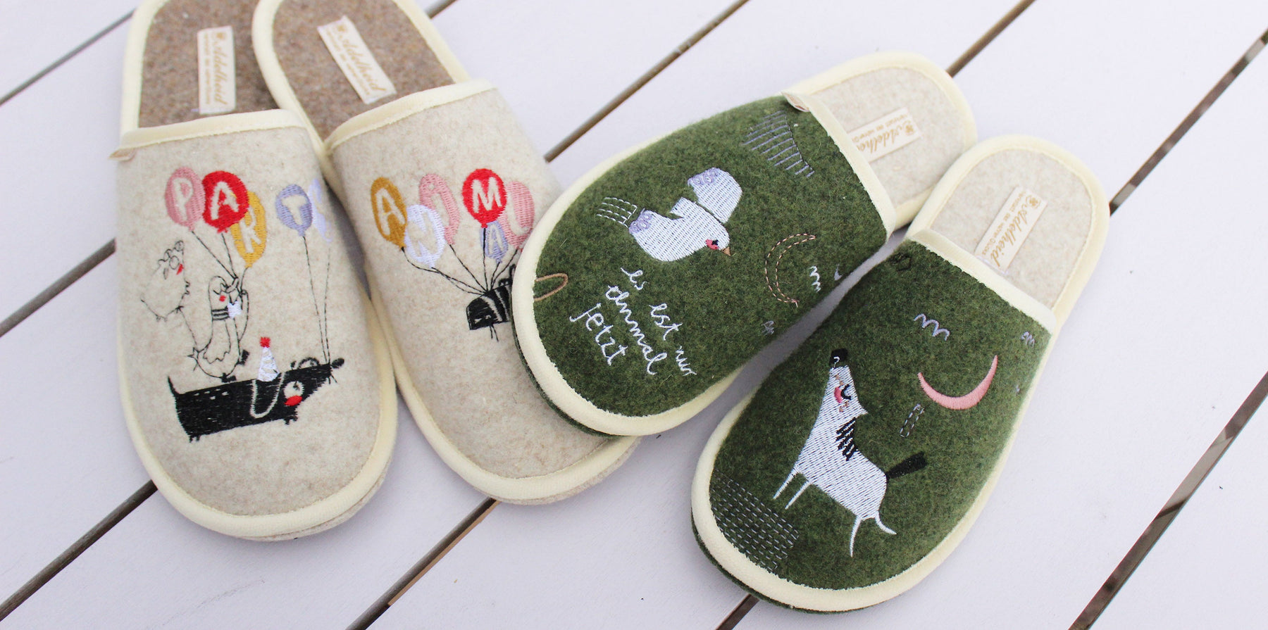 Lustige Hausschuhe