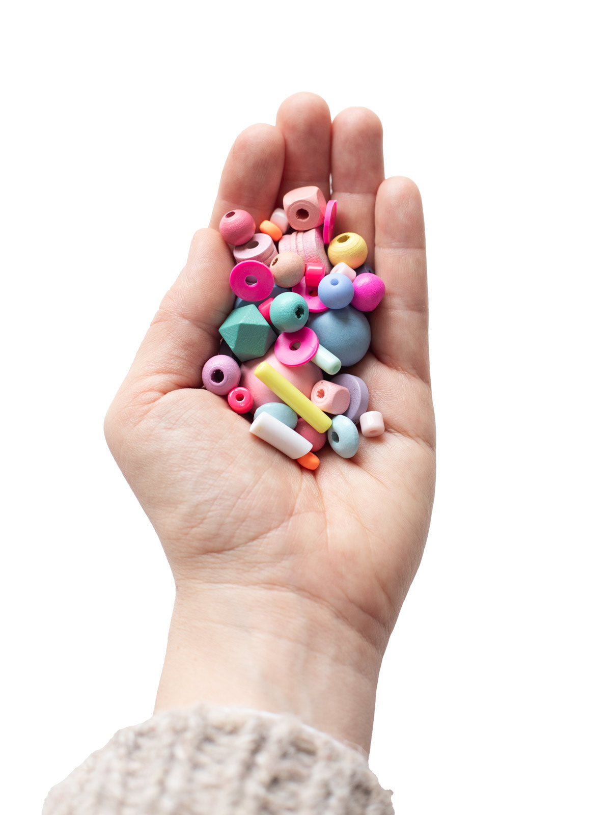 Hand mit Perlenset Achtziger von Halfbird 