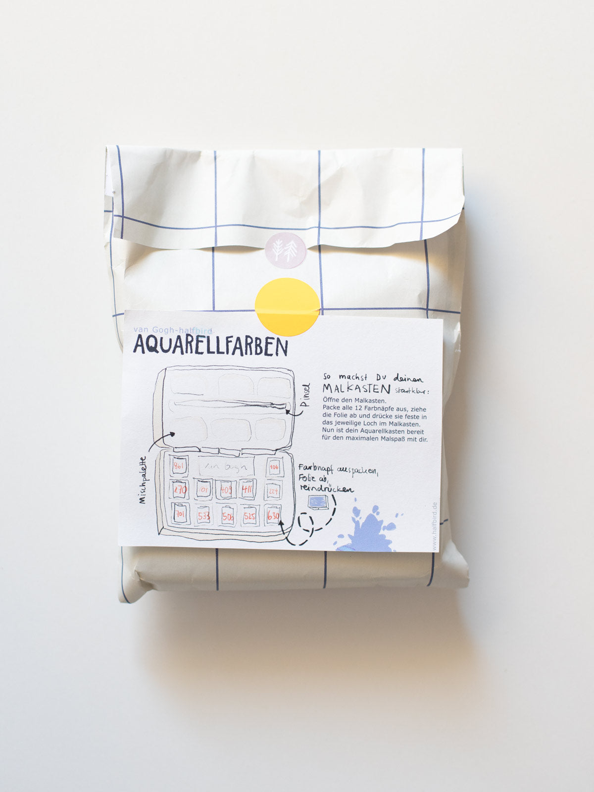 Aquarellfarbkasten von Van Gogh x Halfbird
