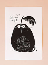 Art Print/ Siebdruck Birnatze von Halfbird