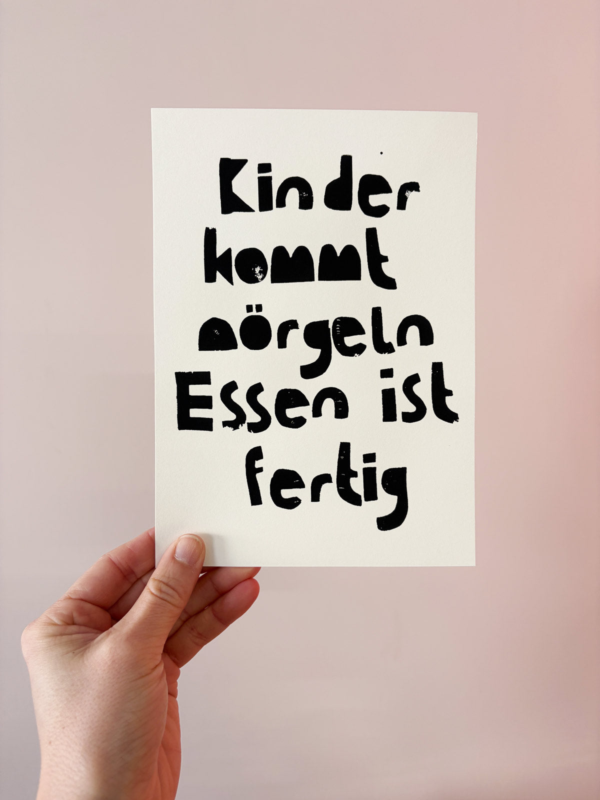 Art Print Siebdruck Kinder kommt nörgeln von Halfbird