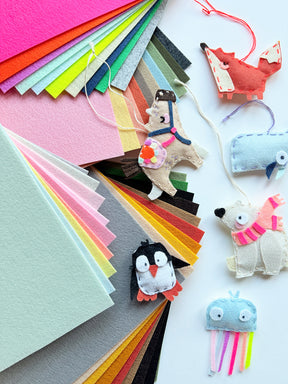 Filz Tiere "wilde Bande" | Bastelvorlage