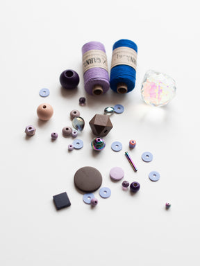 Perlenset Blaubeerkuchen von Halfbird mit Garn von Garn und mehr