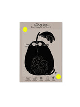 randloses Bügelbild Birnatze von Halfbird auf Karte mit Anleitung