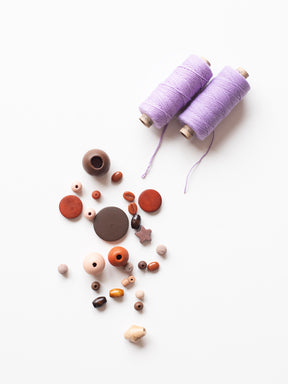 Garn mit Perlenset Cappuccino von Halfbird