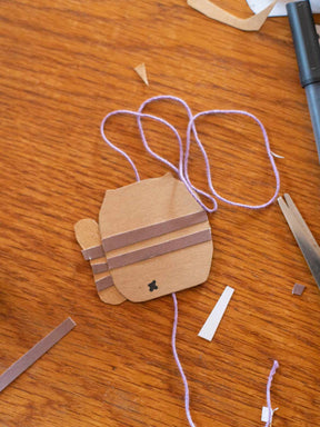 Katzen Anhänger nach Bastelvorlage von Halfbird