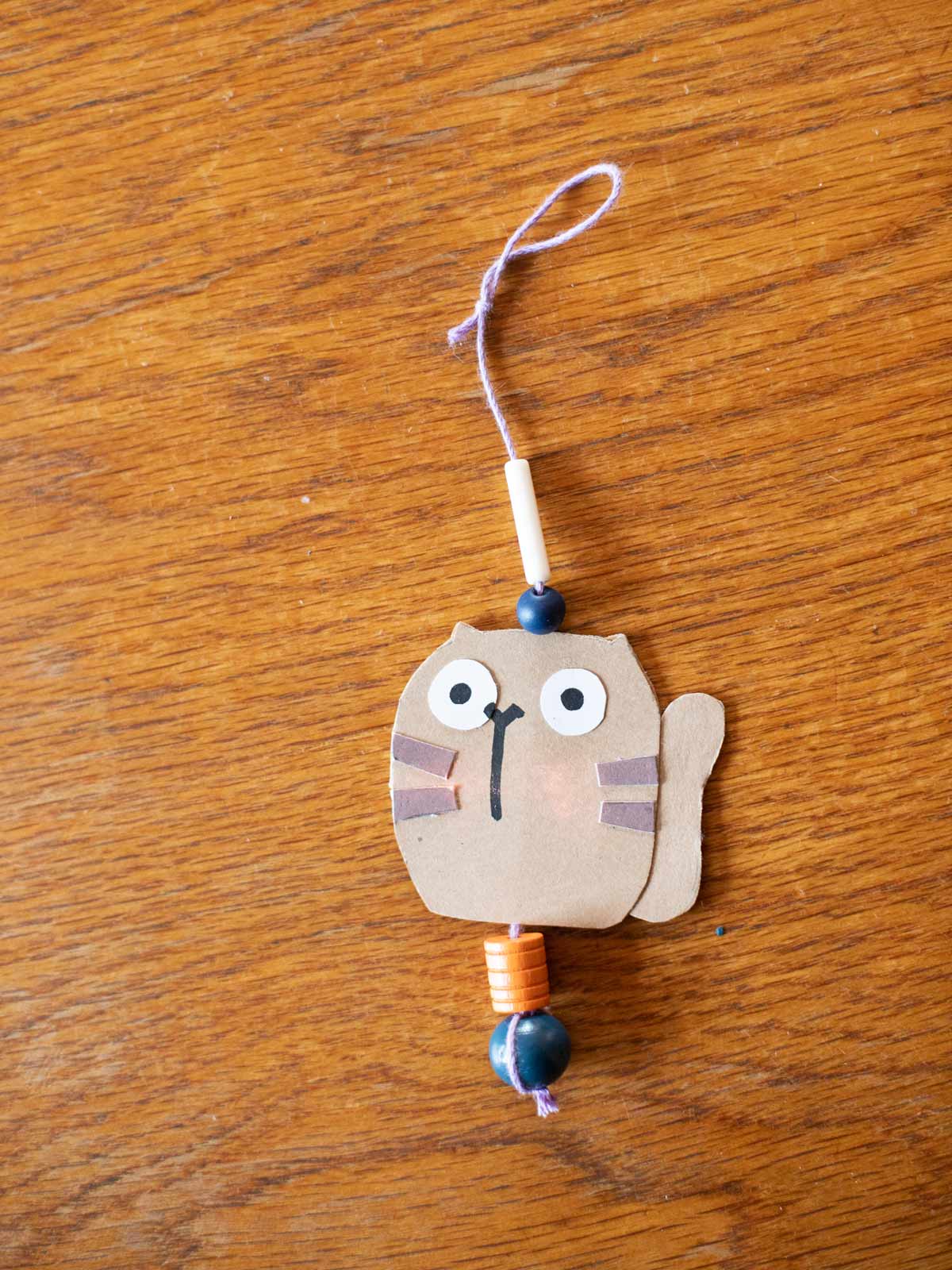 Katzen Anhänger nach Bastelvorlage von Halfbird