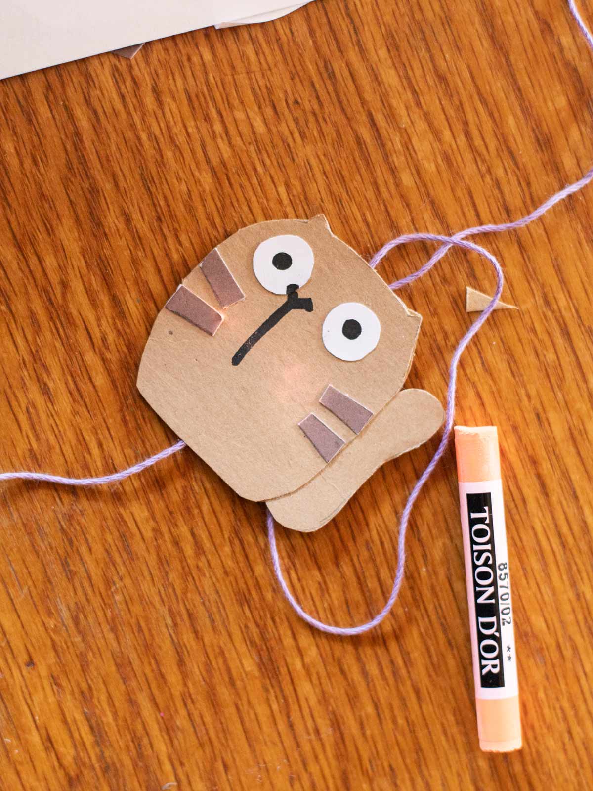 Katzen Anhänger nach Bastelvorlage von Halfbird