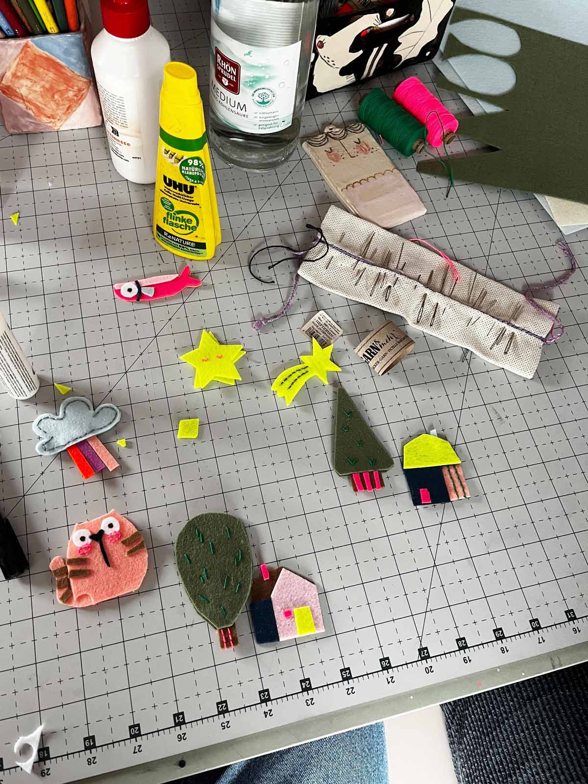 Girlanden-Tiere nach Bastelvorlage von Halfbird