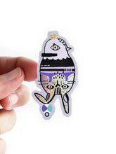 Glitzer Sticker "Taube - Hase"