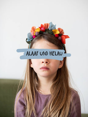 Haarreif Blumen  Filz Halfbird