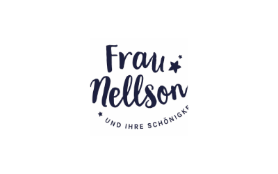 Logo Frau Nellson Frankfurt. Sie führen einen Teil des Sortimentes von halfbird in ihrem Store.