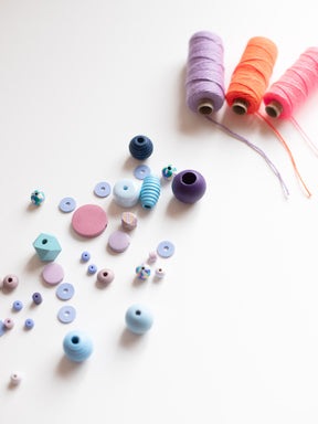 Perlenset Konfetti light von Halfbird mit Bäckergarn