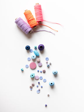 Perlenset Konfetti light von Halfbird mit  Bäckergarn