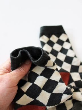 Socken "Karo" | schwarz weiß