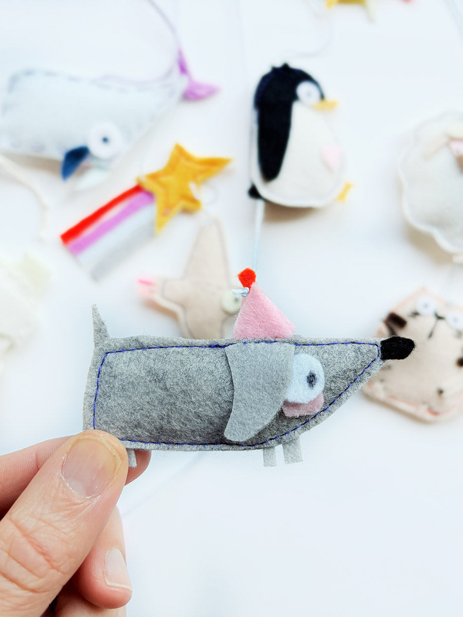 Filz Tiere "freche Freunde" | Bastelvorlage