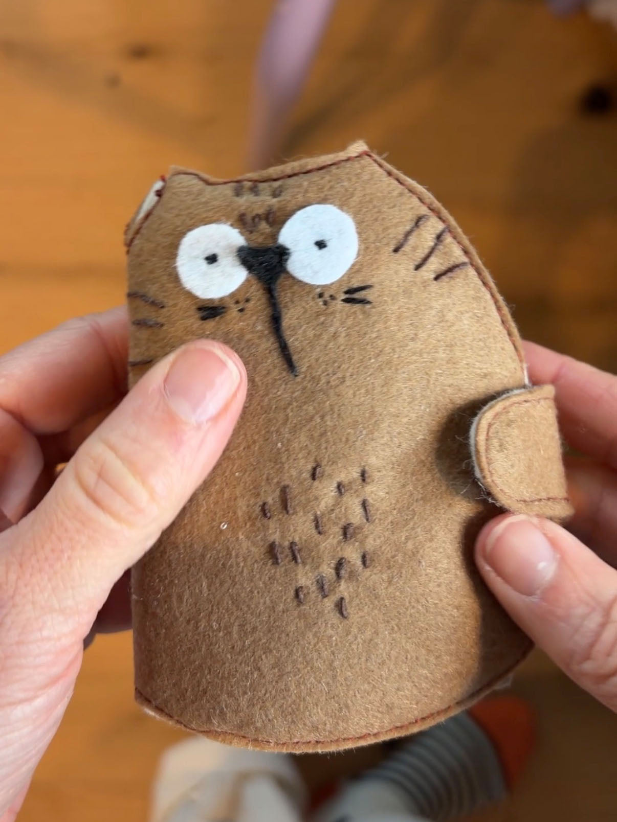 Nadelbuch "Katze und Sardinen" | Bastelvorlage