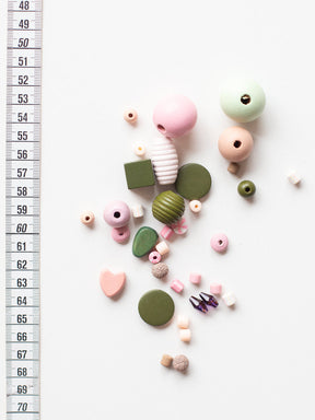 Maßband mit Perlenset Kirschblüte von Halfbird