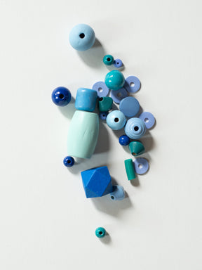 Perlenset "Lagunenblau" von Halfbird
