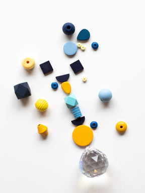 Perlenset Mond und Sterne von Halfbird 