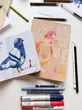 Zeichnungen mit Polychromo Stifte von Faber Castell bei Halfbird