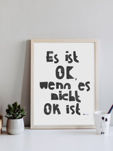 Poster "Es ist Okay" | DIN A3