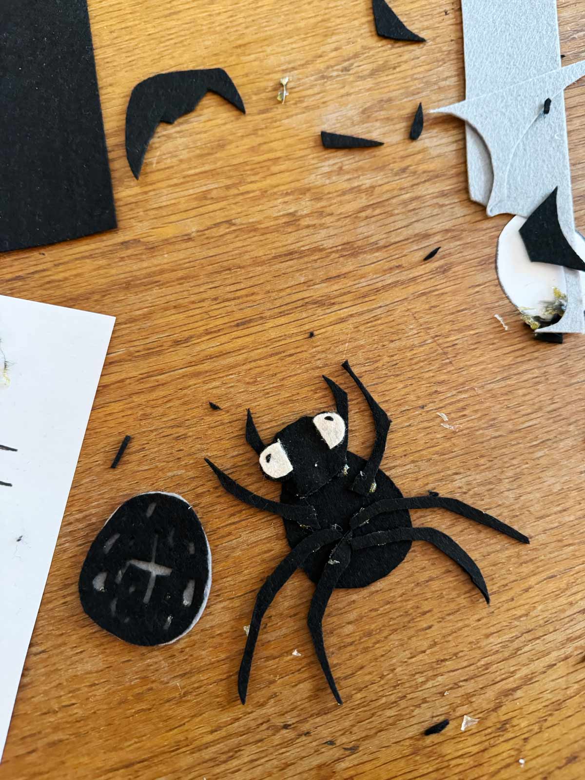 Vogel DIY Spinne Filz Halfbird
