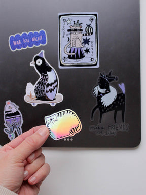 holografischer Sticker "Katze"