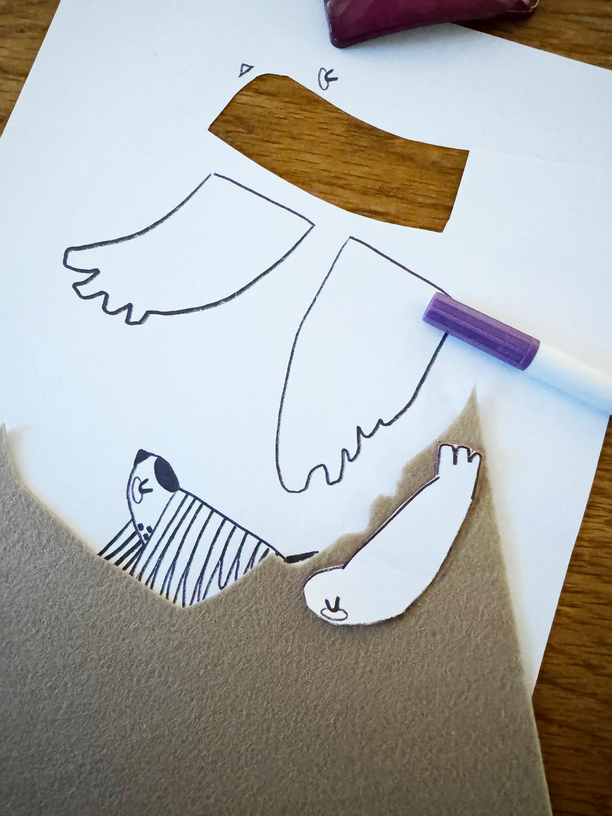Vogel DIY Haarspange Filz Halfbird