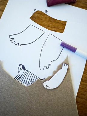 Vogel DIY Haarspange Filz Halfbird