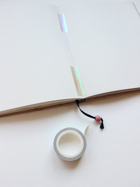 Irisierendes Washi Tape von Rico im Skizzentagebuch von Halfbird